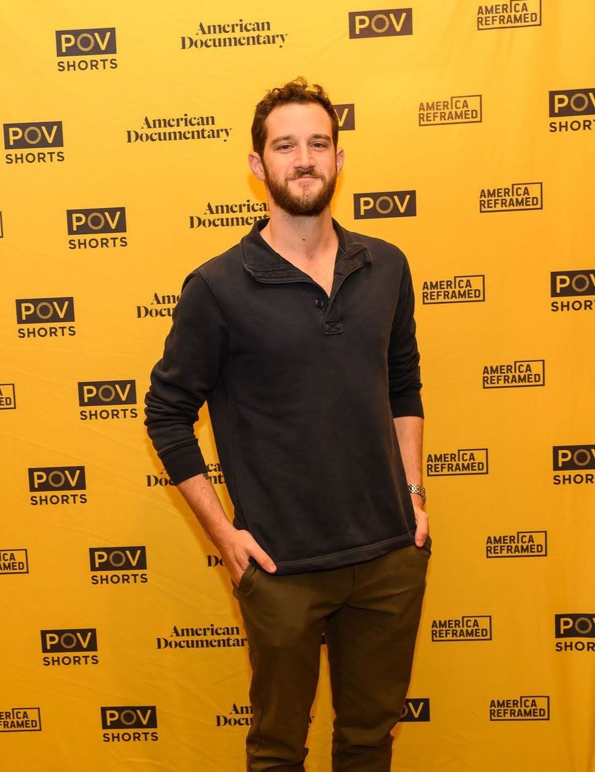 Portrait of Jesse D. Goldstein at an American Documentary / POV event.
